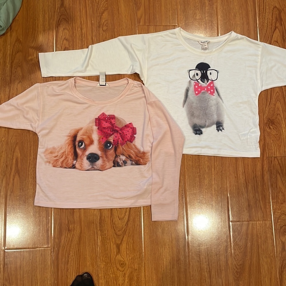 🍒Forever 21 girls t-shirt bundle 🍒SIZE M / L medium Large NWOT